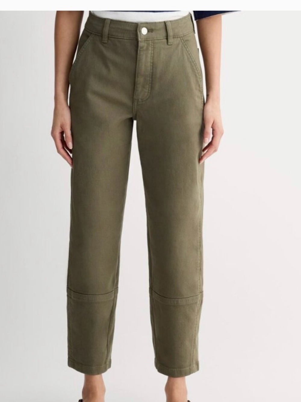Everlane Olive-Taupe Casual Jeans